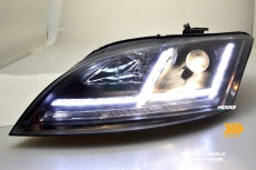 SW-Tube Scheinwerfer fr Audi TT 8J 06-14 mit LED dynamischer Blinker black