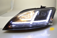 SW-Tube Scheinwerfer fr Audi TT 8J 06-14 mit LED dynamischer Blinker black