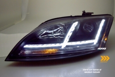 SW-Tube Scheinwerfer fr Audi TT 8J 06-14 mit LED dynamischer Blinker black