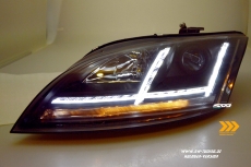 SW-Tube Scheinwerfer fr Audi TT 8J 06-14 mit LED dynamischer Blinker black