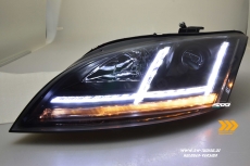 SW-Tube Scheinwerfer fr Audi TT 8J 06-14 mit LED dynamischer Blinker black