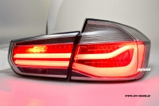 SWCeli LED Rckleuchten fr 3er BMW F30 Limo 12-18 Black/clear silver LED Lightbar