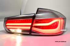 SWCeli LED Rckleuchten fr 3er BMW F30 Limo 12-18 Black/clear silver LED Lightbar