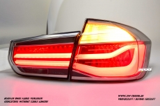 SWCeli LED Rckleuchten fr 3er BMW F30 Limo 12-18 Black/clear silver LED Lightbar