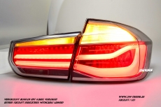 SWCeli LED Rckleuchten fr 3er BMW F30 Limo 12-18 Black/clear silver LED Lightbar