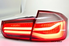 SWCeli LED Rckleuchten fr 3er BMW F30 Limo 12-18 red LED Lightbar