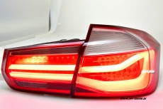 SWCeli LED Rckleuchten fr 3er BMW F30 Limo 12-18 red LED Lightbar