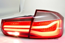 SWCeli LED Rckleuchten fr 3er BMW F30 Limo 12-18 red LED Lightbar