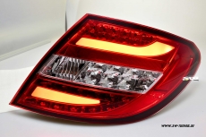 SW-Celi LED Rckleuchten fr Mercedes C-Klasse W204 Limousine 07-14 red/clear Lightbar