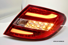 SW-Celi LED Rckleuchten fr Mercedes C-Klasse W204 Limousine 07-14 red/clear Lightbar