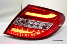 SW-Celi LED Rckleuchten fr Mercedes C-Klasse W204 Limousine 07-14 red/clear Lightbar