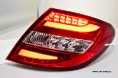 SW-Celi LED Rckleuchten fr Mercedes C-Klasse W204 Limousine 07-14 red/clear Lightbar