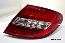 SW-Celi LED Rckleuchten fr Mercedes C-Klasse W204 Limousine 07-14 red/clear Lightbar