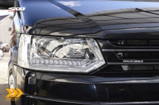 SW-DRLTube Scheinwerfer VW T5 GP Facelift Typ 7H 09-14 LED Tagfahrlicht Wischblinker chrom