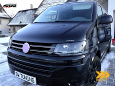 SW-DRLTube headlights VW T5 Facelift GP type 7H 09-14 LED DRL / dynamic indicator black