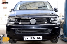 SW-DRLTube headlights VW T5 Facelift GP type 7H 09-14 LED DRL / dynamic indicator black