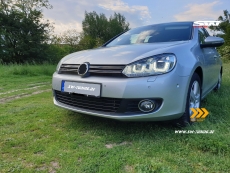 SW-DRLtube Scheinwerfer VW Golf VI 08-12 Dynamischer Blinker LED TFL U-Lighttube chrom