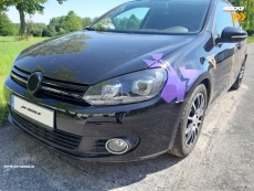 SW-DRLtube headlights VW Golf VI 08-12 LED DRL U-Lighttube black dynamic indicator