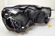 SW-DRLtube headlights VW Golf VI 08-12 LED DRL U-Lighttube black dynamic indicator