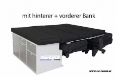 SW-Camper Schlafsystem zur Heckkche VANESS fr VW T5 / T6 mit 3er Sitz Transporter / Caravelle Kurz