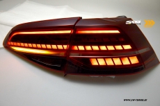 SWCeli LED Rckleuchten fr VW Golf 7 Limo AU 12-16 Red/smoke LED Wischblinker