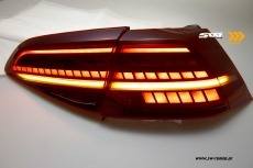 SWCeli LED Rckleuchten fr VW Golf 7 Limo AU 12-16 Red/smoke LED Wischblinker