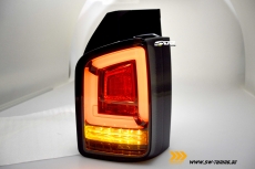 SW-Celi LED Rckleuchten fr VW T6 Typ SG 16-20 Flgeltr smoke mit Wischblinker