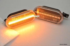 SW-Light LED Seitenblinker Ford Fiesta Mk6 / Golf3/4 / T5 /Seat Ibiza Leon Black/clear