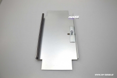 Batteriehalter Montageblech unter Sitzkonsole 2. Batterien beim VW T4 T5 T6