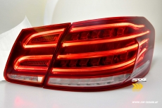 SWCeli LED Rckleuchten fr Mercedes E-Klasse W212 09-13 Limo red/clear mit wischblinker