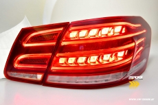 SWCeli LED Rckleuchten fr Mercedes E-Klasse W212 09-13 Limo red/clear mit wischblinker