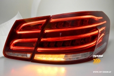 SWCeli LED Rckleuchten fr Mercedes E-Klasse W212 09-13 Limo red/clear mit wischblinker
