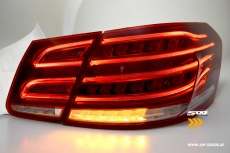 SWCeli LED Rckleuchten fr Mercedes E-Klasse W212 09-13 Limo red/clear mit wischblinker