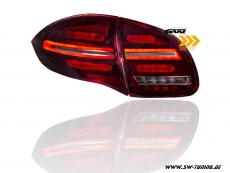 SW-Celi LED taillights for Porsche Cayenne II 92A 958 11-14 with LED wiping indicator red/clear