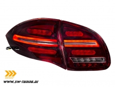 SW-Celi LED taillights for Porsche Cayenne II 92A 958 11-14 with LED wiping indicator red/clear