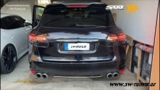 SW-Celi LED taillights for Porsche Cayenne II 92A 958 11-14 with LED wiping indicator Black/smoke