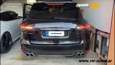 SW-Celi LED taillights for Porsche Cayenne II 92A 958 11-14 with LED wiping indicator Black/smoke