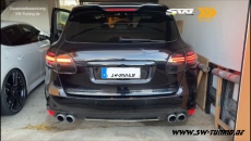 SW-Celi LED taillights for Porsche Cayenne II 92A 958 11-14 with LED wiping indicator Black/smoke