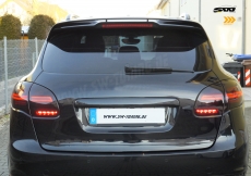 SW-Celi LED taillights for Porsche Cayenne II 92A 958 11-14 with LED wiping indicator red/smoke