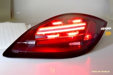 SW-Celi LED Rckleuchten fr Porsche Boxster Cayman 987.2 Facelift 10-14 Black/clear Lightbar