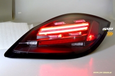 SW-Celi LED Rckleuchten fr Porsche Boxster Cayman 987.2 Facelift 10-14 Black/clear Lightbar