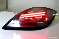 SW-Celi LED Rckleuchten fr Porsche Boxster Cayman 987.2 Facelift 10-14 Black/clear Lightbar