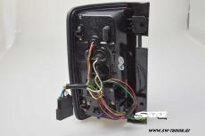 SWCeli LED taillights for VW Caddy Type 2K 03-15 black clear Lightbar