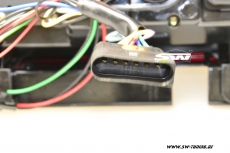 SWCeli LED taillights for VW Caddy Type 2K 03-15 black clear Lightbar