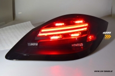 SW-Celi LED Rckleuchten fr Porsche Boxster Cayman 987.2 Facelift 10-14 Black/smoke Lightbar-RED