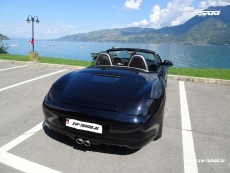 SW-Celi LED Rckleuchten fr Porsche Boxster Cayman 987.2 Facelift 10-14 Black/smoke Lightbar-RED