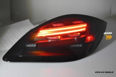 SW-Celi LED Rckleuchten fr Porsche Boxster Cayman 987.2 Facelift 10-14 Black/smoke Lightbar-RED