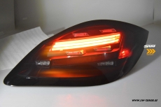 SW-Celi LED Rckleuchten fr Porsche Boxster Cayman 987.2 Facelift 10-14 Black/smoke Lightbar-RED