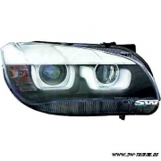 SW-DRLTube Scheinwerfer fr BMW X1 E84 13-15 3D LED TFL-Standlichtringe black