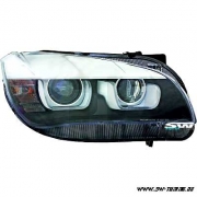 SW-DRLTube Scheinwerfer fr BMW X1 E84 13-15 3D LED TFL-Standlichtringe black
